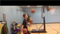 Longest Basketball Shot Made From A Three-Ball Cascade