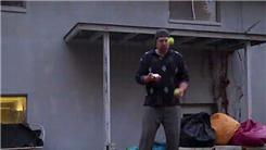 Most Charlier Card Cuts While Juggling Two Balls And Balancing On A Rola Bola