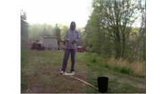 Most Times Throwing A Golf Ball Between Legs Into An Office Trash Can In One Minute