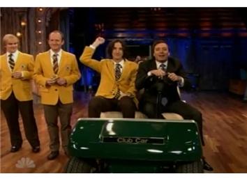 Longest Office Chair Daisy Chain Pulled By A Golf Cart