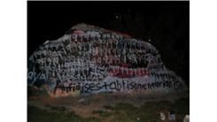 Most Images of '9' Spray Painted On A Rock