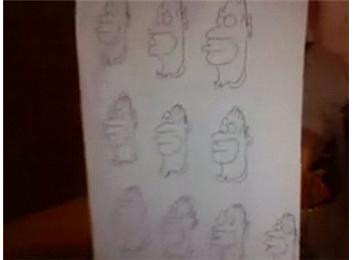 Fastest Time To Draw Ten Homer Simpson Heads