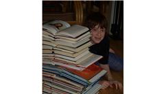 Tallest Tower Of Open Hardcover Books