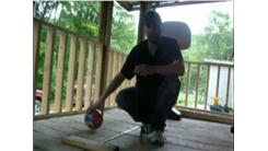 Most Left-Handed Shots Made Into A Little Tikes Basketball Hoop While Sitting In One Minute