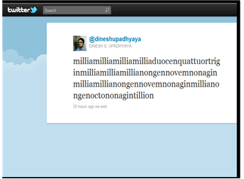 Longest Word In A Tweet