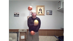 Most Consecutive Mills Mess Patterns While Juggling Three Exercise Balls