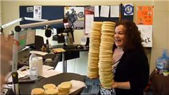 Most Frozen Waffles Stacked In Two Hands