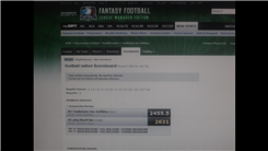 Highest Combined Score Between Two Teams In A One-Round NFL Fantasy Football Game