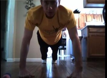 Fastest Time To Complete 10 Knuckle Push-Ups And 10 Catches Juggling Three Balls