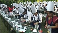 Most Varieties Of Omelettes Cooked In Ten Minutes