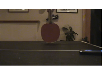 Longest Time For A Table Tennis Paddle To Spin On A Table Tennis Table