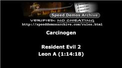 Fastest Time To Beat Leon's First Scenario In Resident Evil 2 On PlayStation Without Infinite Rocket Launcher