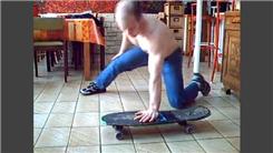 Most Consecutive One-Armed Double-Clap Push-Ups On A Skateboard