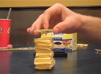 Tallest Splenda Packet Tower