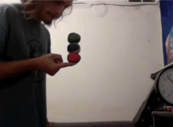 Longest Time Balance Three Juggling Balls On One Finger