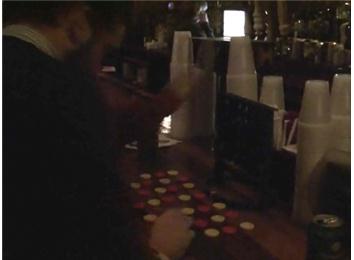 Fastest Tandem Connect Four Checkerboard Preceded By Dual Beer Pint Chug