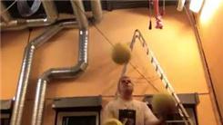 Most Pirouettes Performed While Juggling Three Nine-Inch Tennis Balls