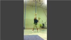 Most Catches Of Five Clubs While Hula Hooping With Chin Balance Start