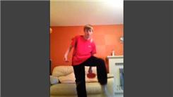 Most Table Tennis Ball Bounces Alternating Over And Under The Leg