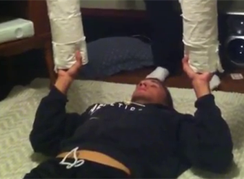 Most Toilet Paper Rolls Bench Pressed at Once