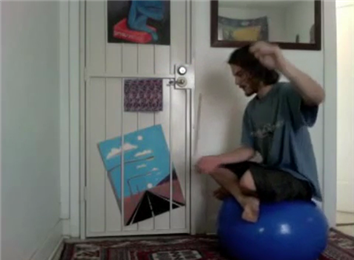 Longest Time To Balance A Drumstick On Finger While Balancing On An Exercise Ball