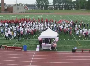 Most People Exercising At Once To Raise Breast Cancer Awareness