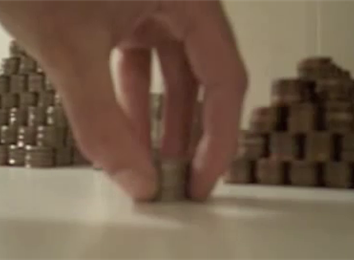 Tallest Coin Stack To Have The Bottom Coin Replaced