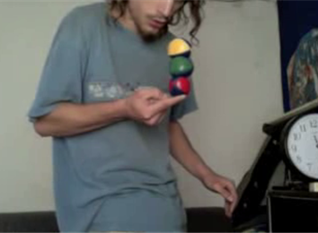 Longest Time Balance Three Juggling Balls On One Finger