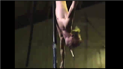 Longest Chinese Pole Suicide Drop With Sword Swallowed