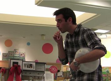 Fastest Time To Lick A Sharp Point On A Candy Cane