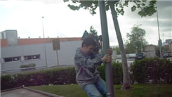Most Laps Around A Lamppost In 15 Seconds