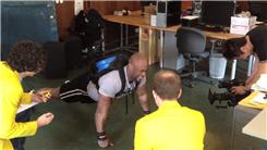 Most Push-Ups On Fists With 100 Pounds On Back In One Minute