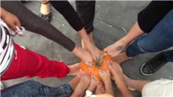 Most People Touching A Pumpkin With Feet At Once