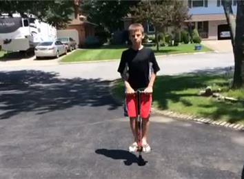Most Pogo Stick Jumps By A 10-Year-Old | World Record | Evan DeGazio
