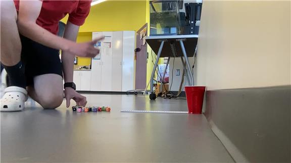 Most Dice Banked Into A Cup In 15 Seconds