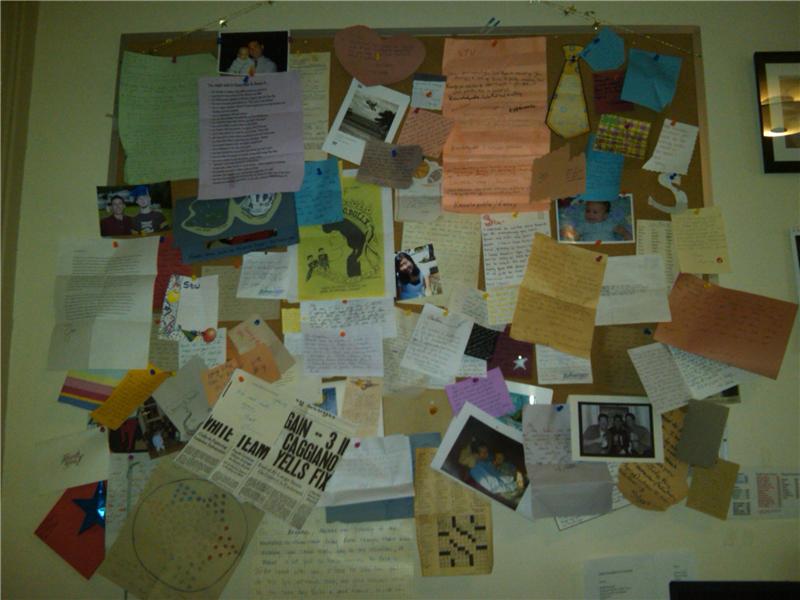 Most Notes Written By Cancer Survivors On A Bulletin Board