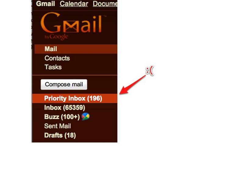 Most Emails In A Gmail Priority Inbox