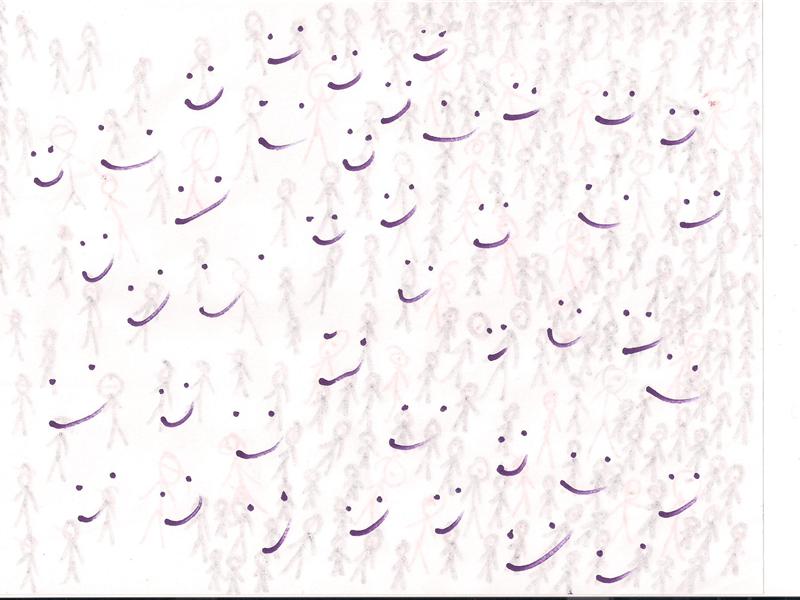 Most Smiley Faces Drawn In One Minute