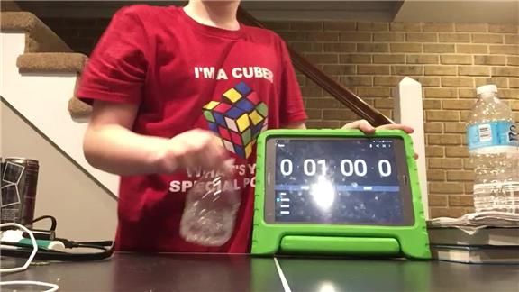 Most Water Bottle Flips Onto A Table In One Minute