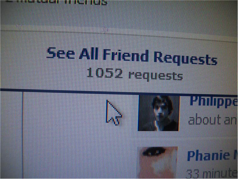 Most Pending Facebook Friend Requests
