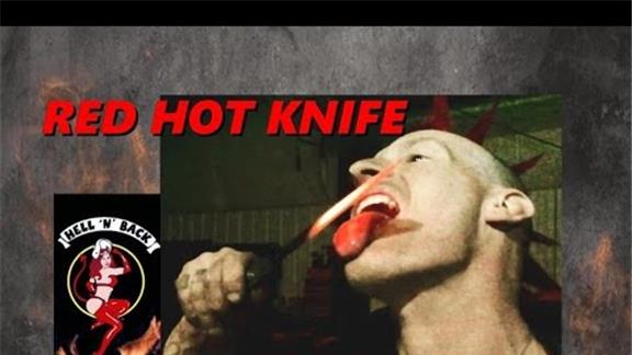 Most Licks of a Red Hot 1000 Degree Knife 