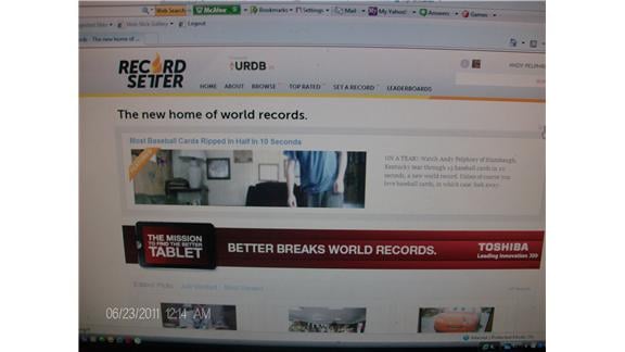 Most # of Featured Records on the Urdb Home Page