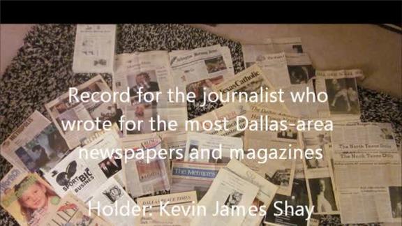 Journalist or Writer Who Wrote for the Most Dallas-Area Newspapers and Magazines