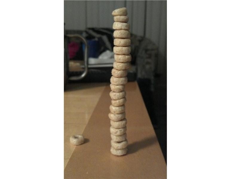 Tallest Honey Nut Cheerios Tower