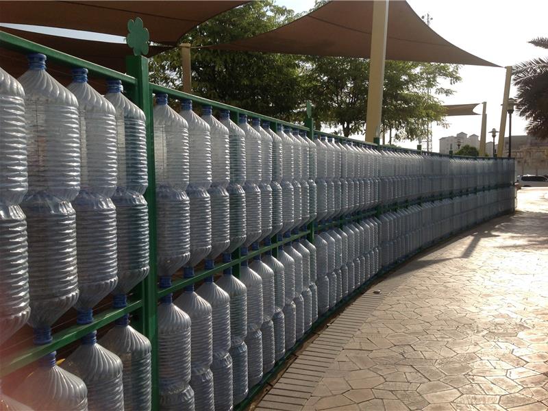 Longest Fence Made From Recycled Water Containers