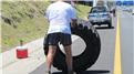 Fastest Time To Flip A 100-Kilogram Tire 3 Kilometers