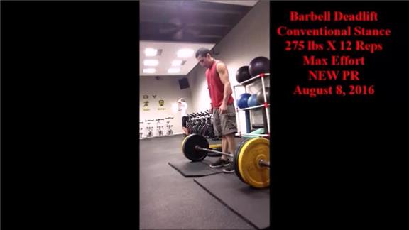 Heaviest 12 Reps Conventional Stance RAW Deadlift