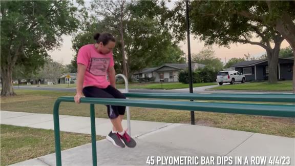 Most Consecutive Plyometric Parallel Bar Dips