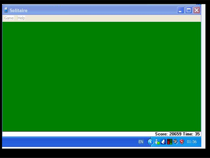 Fastest Round Of Solitaire On Windows XP Solitaire