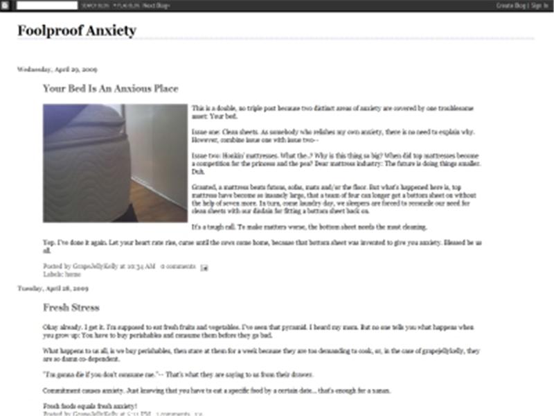 Most Consecutive Blog Posts About Anxiety